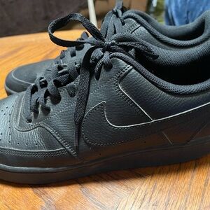 NIKE COURT VISION SNEAKERS LOW MEN'S BLACK / BLACK SIZE 12